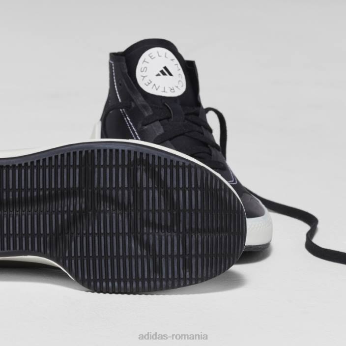Adidas negru de stella mccartney treino pantofi cu tăietură mijlocie fashion unisex alb negru 2JBN15944