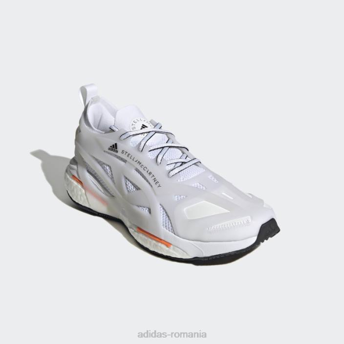 Adidas pantofi de alergare albi de stella mccartney solarglide fierbinți unisex alb/portocaliu aplicație 2JBN19882