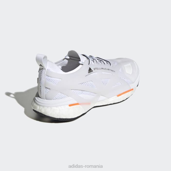 Adidas pantofi de alergare albi de stella mccartney solarglide fierbinți unisex alb/portocaliu aplicație 2JBN19882