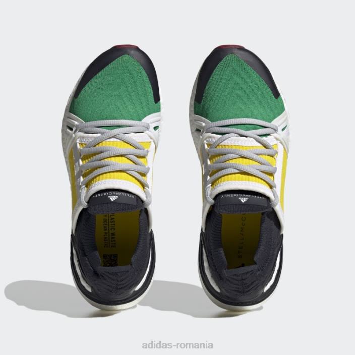 Adidas pantofi de alergare verde by stella mccartney ultraboost 20 fierbinți unisex verde/galben/alb 2JBN22161
