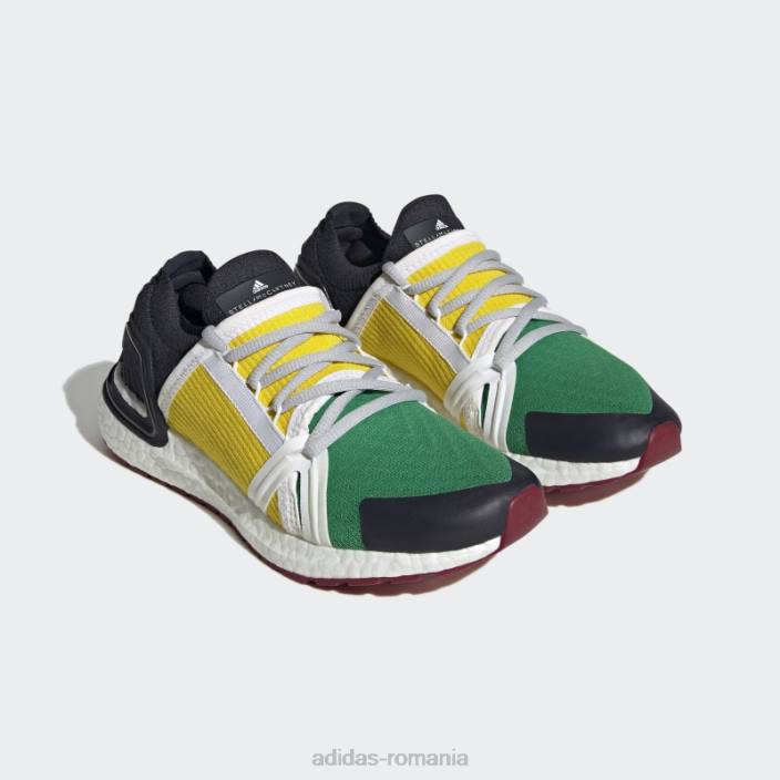 Adidas pantofi de alergare verde by stella mccartney ultraboost 20 fierbinți unisex verde/galben/alb 2JBN22161