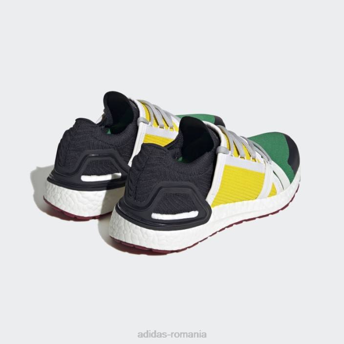 Adidas pantofi de alergare verde by stella mccartney ultraboost 20 fierbinți unisex verde/galben/alb 2JBN22161