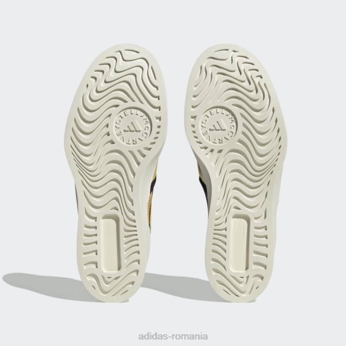 Adidas tent green fashion by stella mccartney court pantofi slip-on unisex cort verde/galben/alb 2JBN19298