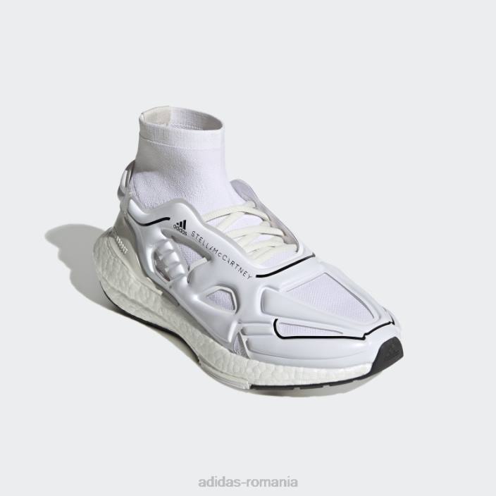 Adidas vapori albi de stella mccartney ultraboost 22 pantofi de alergare moda unisex vapori albi/negri 2JBN2037