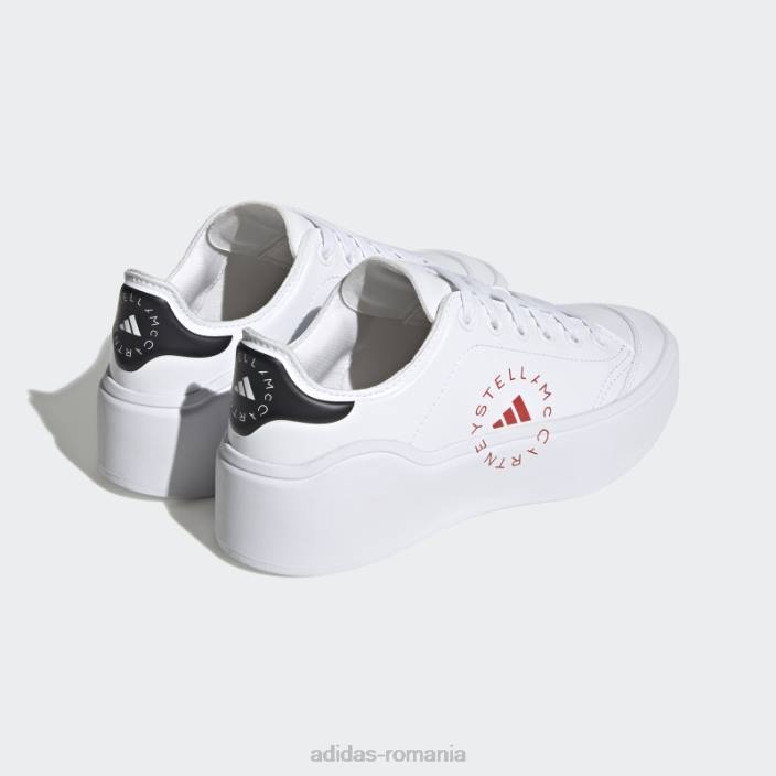 Adidas white hot by stella mccartney pantofi de curte unisex alb roșu 2JBN4318