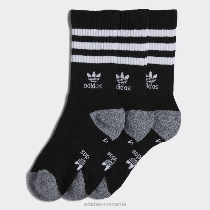 Adidas ciorapi roller crew 3 perechi negri copii negru 2JBN25645