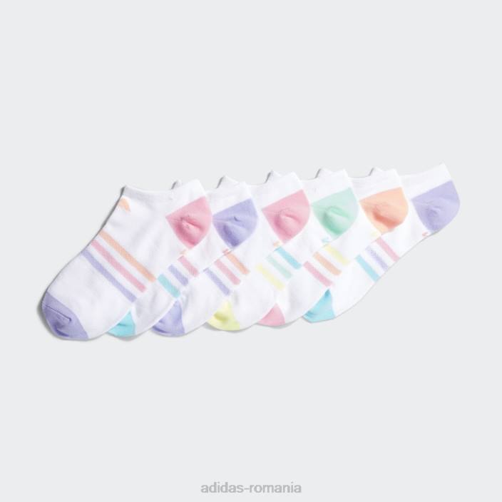 Adidas ciorapi superlite neprezentati 6 perechi albi copii alb 2JBN25664