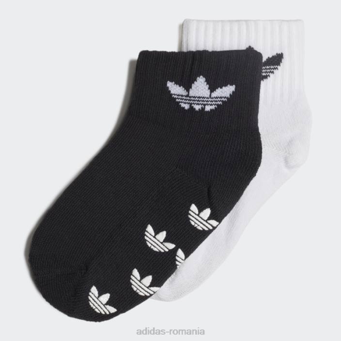 Adidas șosete negre anti-alunecare 2 perechi copii alb negru 2JBN25655