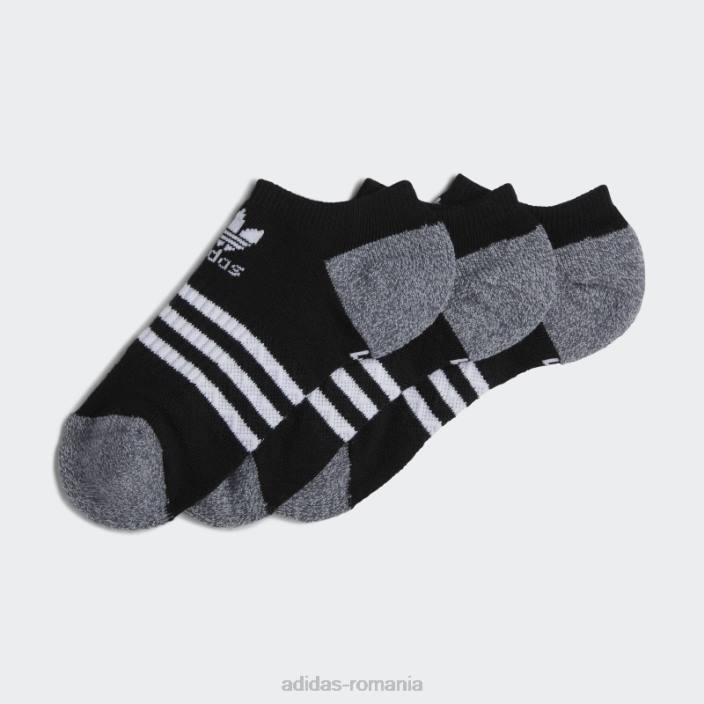 Adidas șosete roller no-show 3 perechi negre copii negru 2JBN25646