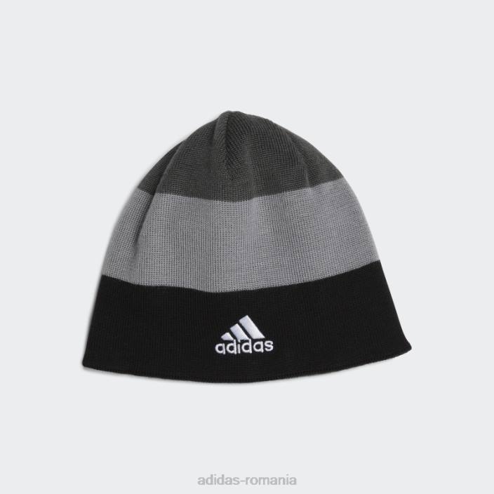 Adidas beanie de bază neagră copii gri inchis 2JBN25639