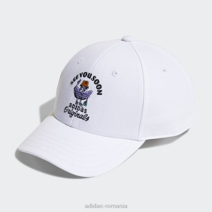 Adidas pălărie albă de baseball copii alb 2JBN25637