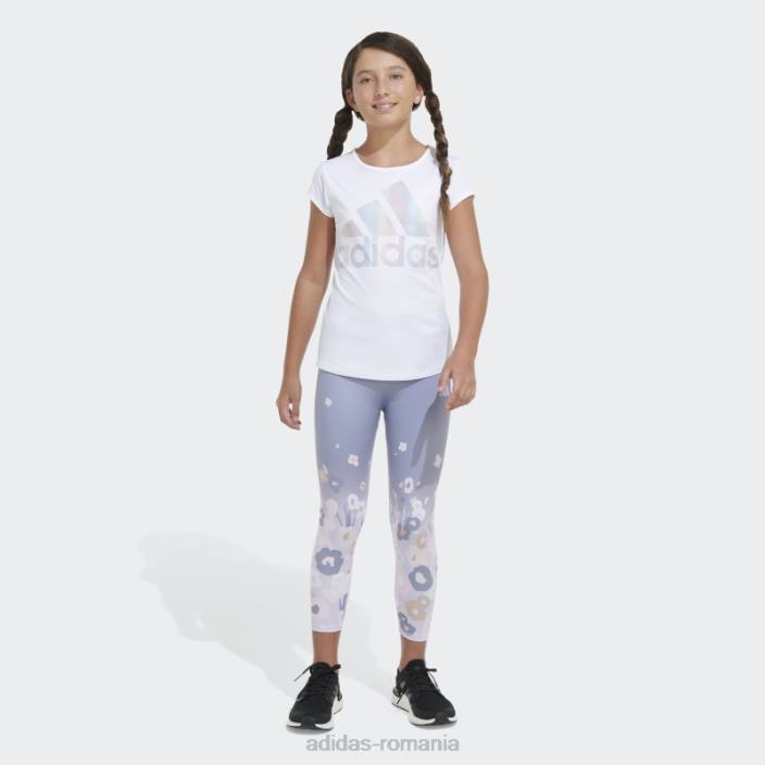 Adidas 7 8 gradina picior stramt violet argintiu copii violet argintiu 2JBN25531