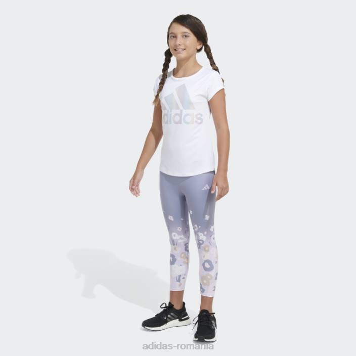 Adidas 7 8 gradina picior stramt violet argintiu copii violet argintiu 2JBN25531