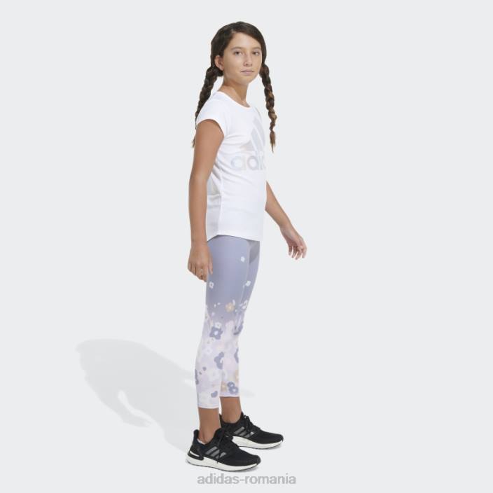 Adidas 7 8 gradina picior stramt violet argintiu copii violet argintiu 2JBN25531