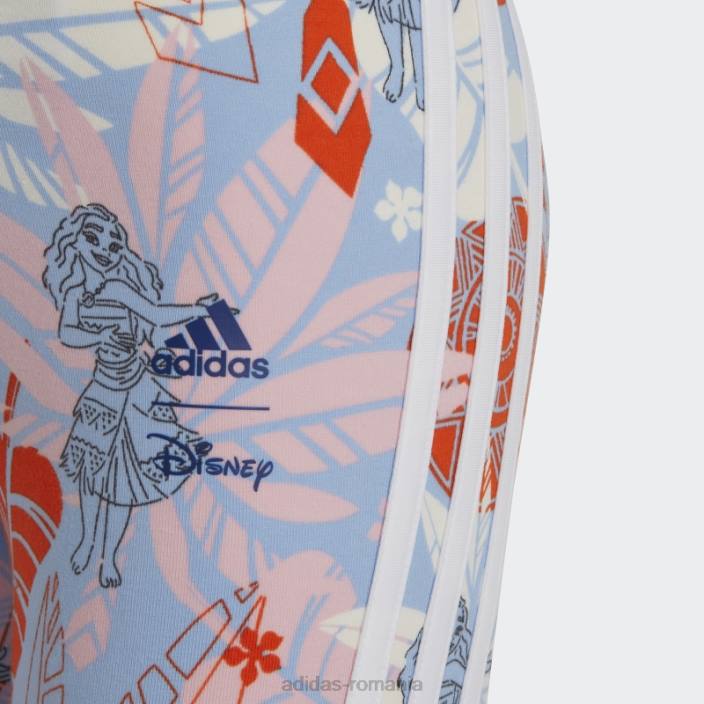 Adidas albastru alba x disney moana colanti fierbinti copii albastru zori/roz/portocaliu/alb 2JBN25524