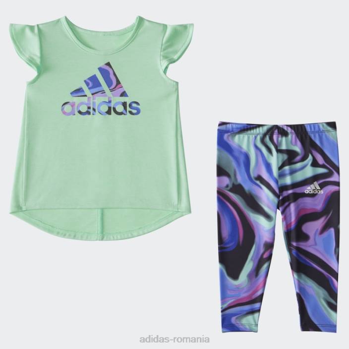 Adidas verde ig mel tee aop tight set adidas copii verde 2JBN25527