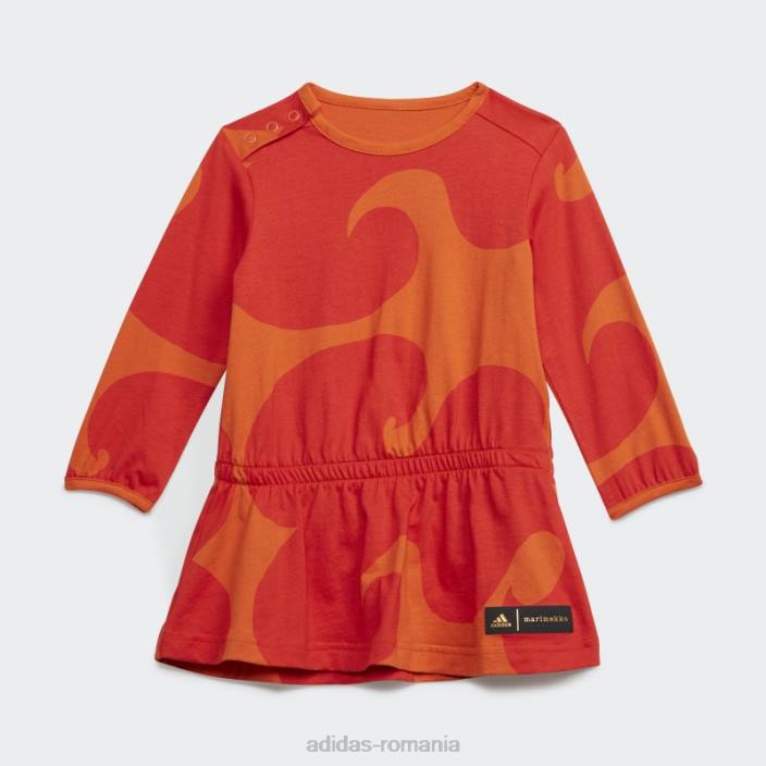 Adidas rochie marimekko portocalie adidas copii portocaliu/roșu luxuriant 2JBN25596