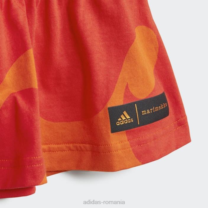 Adidas rochie marimekko portocalie adidas copii portocaliu/roșu luxuriant 2JBN25596