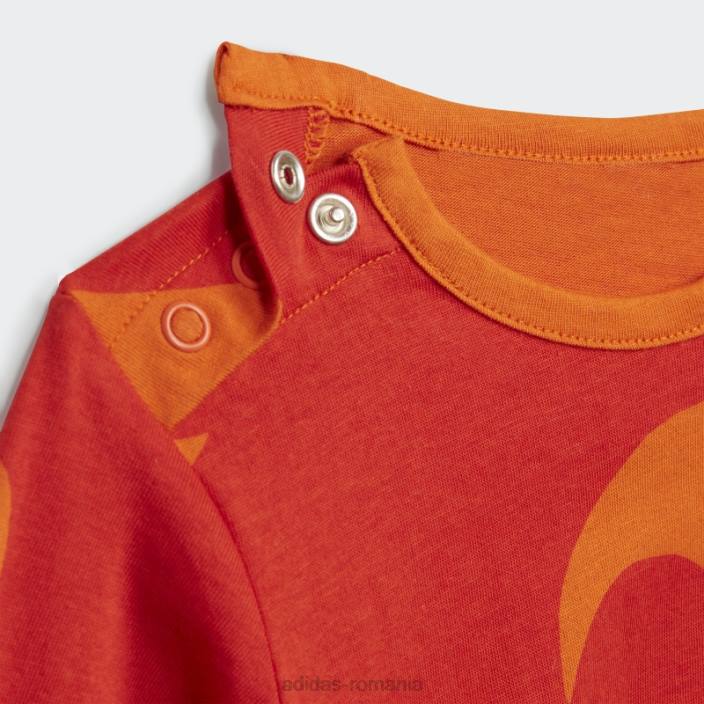 Adidas rochie marimekko portocalie adidas copii portocaliu/roșu luxuriant 2JBN25596