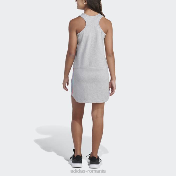 Adidas rochie tank cu tiv curbat gri mediu copii gri mediu 2JBN25586