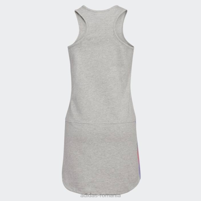 Adidas rochie tank cu tiv curbat gri mediu copii gri mediu 2JBN25586