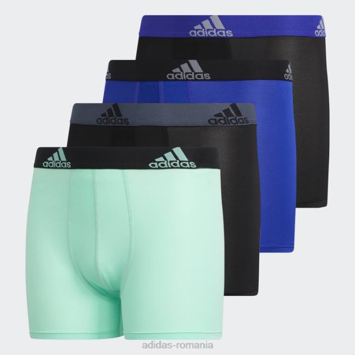 Adidas Boxer albastru performanta 4 perechi copii albastru/negru/ menta 2JBN25348