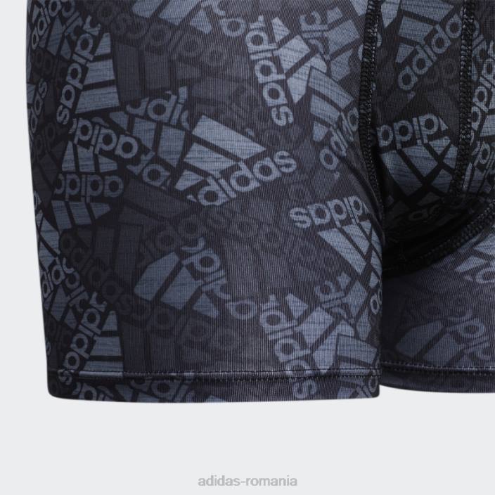 Adidas Boxer negru sport performance grafic 4 perechi adidas copii negru 2JBN11949