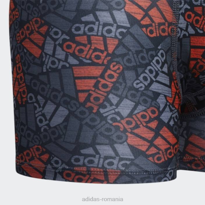 Adidas slip boxer grafic sport performance portocaliu 4 perechi copii portocale 2JBN25349
