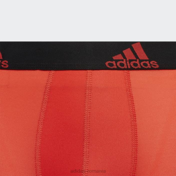 Adidas slip boxer performant 4 perechi ink copii cerneală/onix/roșu 2JBN25345