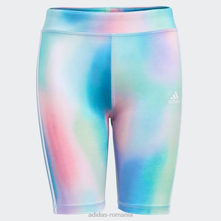 Adidas Mint Rush peste tot pentru bicicletă de imprimare scurtă 22 copii papură cu mentă 2JBN25451
