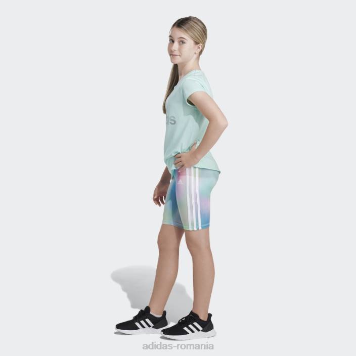 Adidas Mint Rush peste tot pentru bicicletă de imprimare scurtă 22 copii papură cu mentă 2JBN25451
