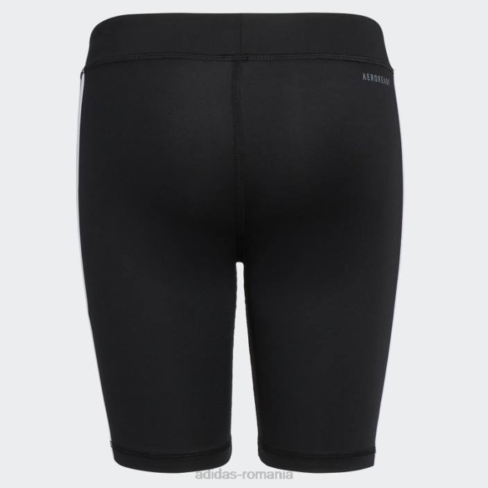 Adidas Pantaloni scurți pentru biciclete cu 3 dungi (mărime extinsă) negru adidas copii negru 2JBN25476