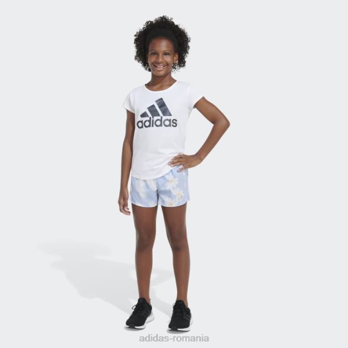 Adidas aop wovn pacer short23 albastru zori copii zori albastre 2JBN25490