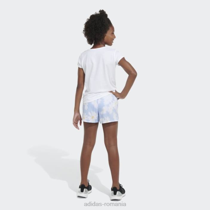 Adidas aop wovn pacer short23 albastru zori copii zori albastre 2JBN25490