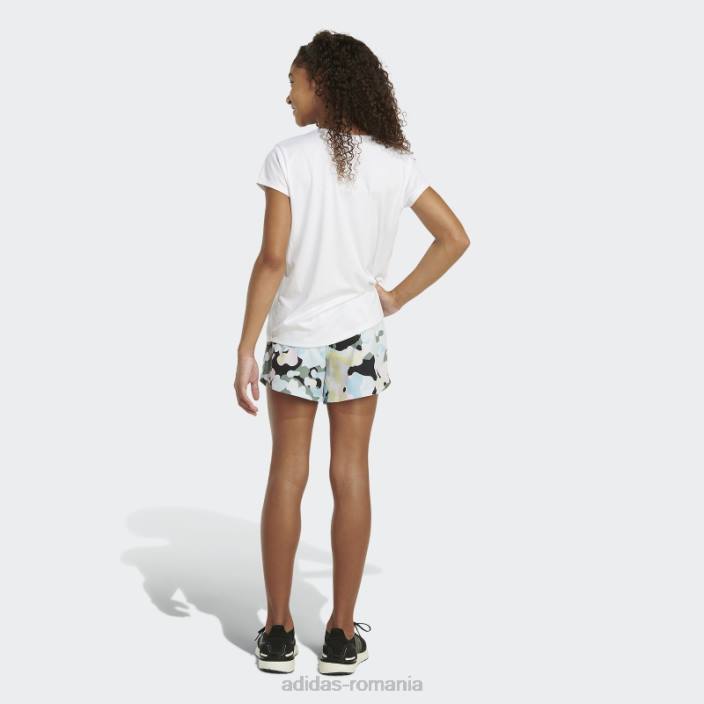 Adidas pantaloni scurți albi țesuți cu imprimeu integral adidas copii alb 2JBN25449