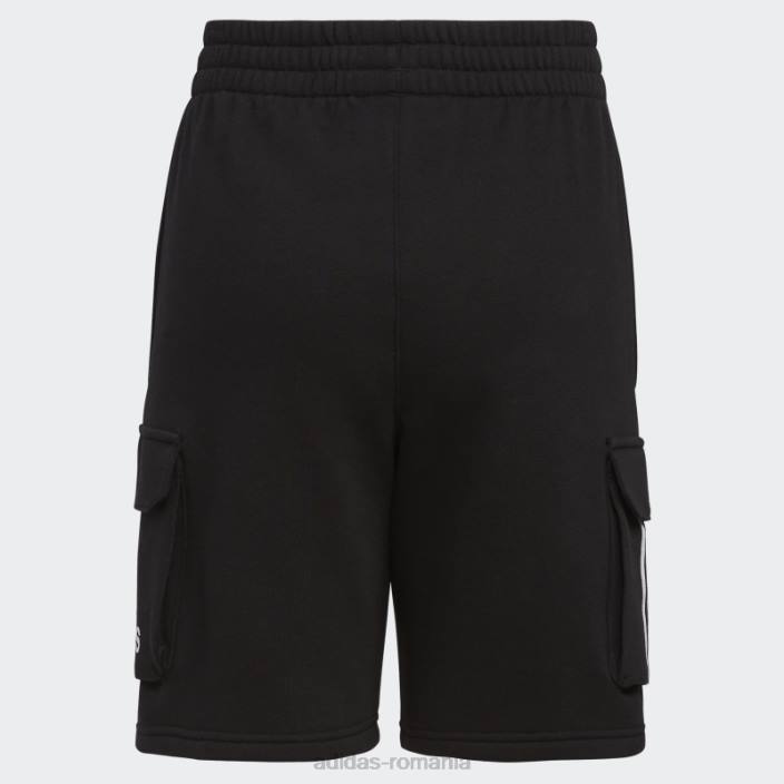 Adidas pantaloni scurți cargo fleece negru copii negru 2JBN25171