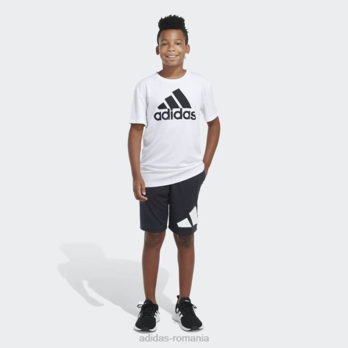 Adidas pantaloni scurți cu logo lateral essentials negru copii negru 2JBN25166