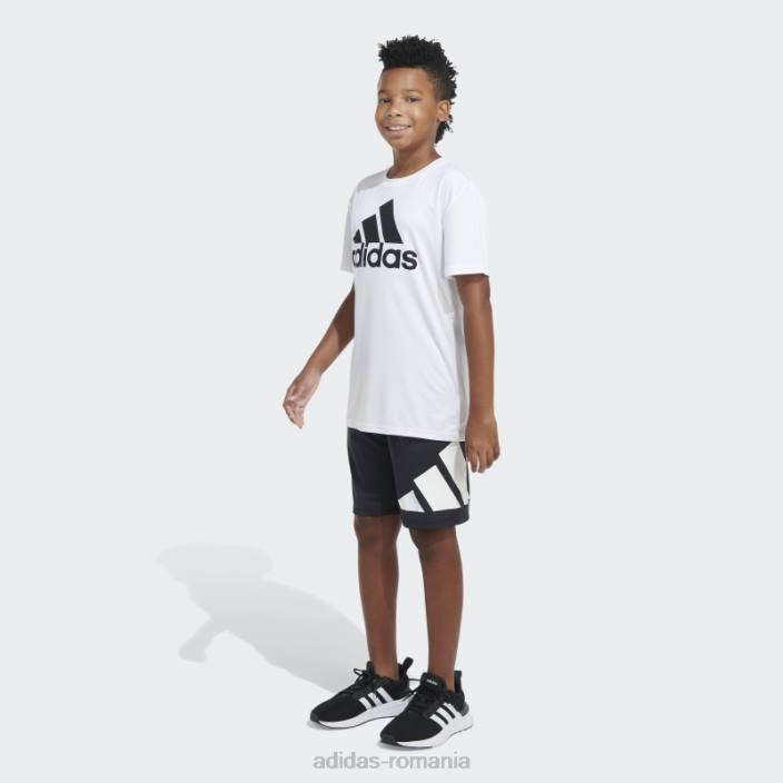 Adidas pantaloni scurți cu logo lateral essentials negru copii negru 2JBN25166