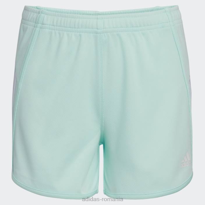 Adidas pantaloni scurți din plasă cu dungi ice mint copii menta cu gheata 2JBN25454