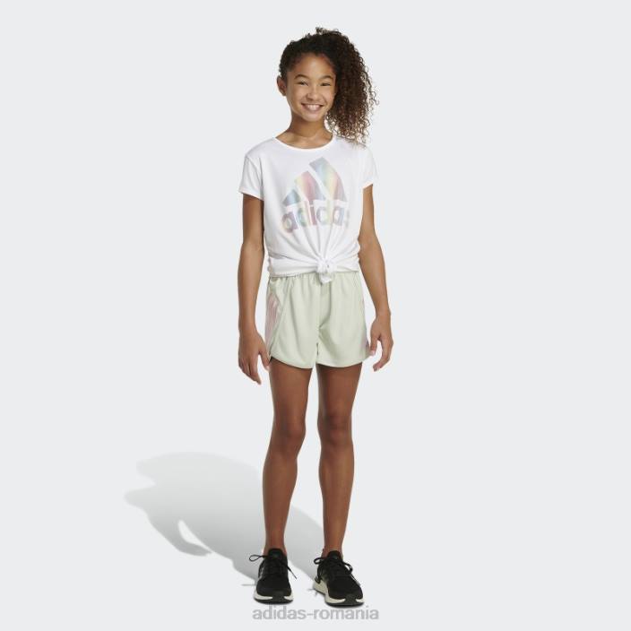 Adidas pantaloni scurți din plasă cu dungi verzi adidas copii verde 2JBN25461