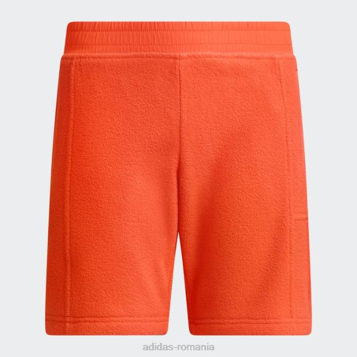 Adidas pantaloni scurți portocalii din lână polară copii portocale 2JBN25211