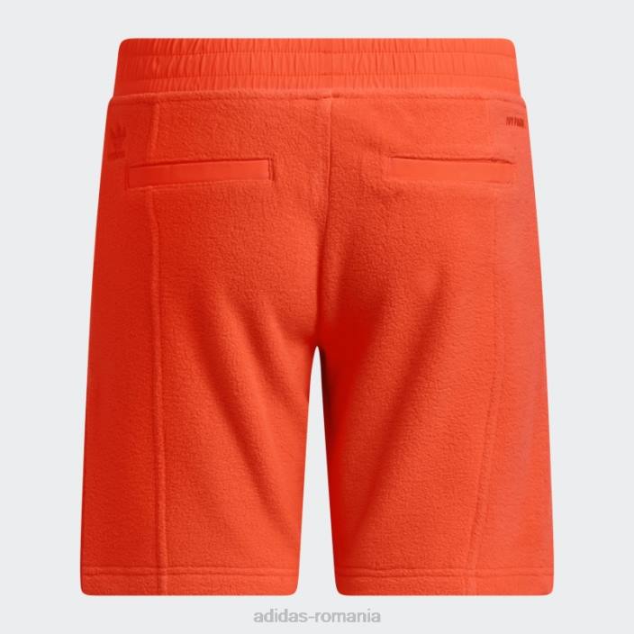 Adidas pantaloni scurți portocalii din lână polară copii portocale 2JBN25211