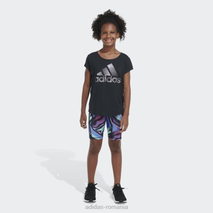 Adidas scurt aop bicicletă neagră copii negru 2JBN25493
