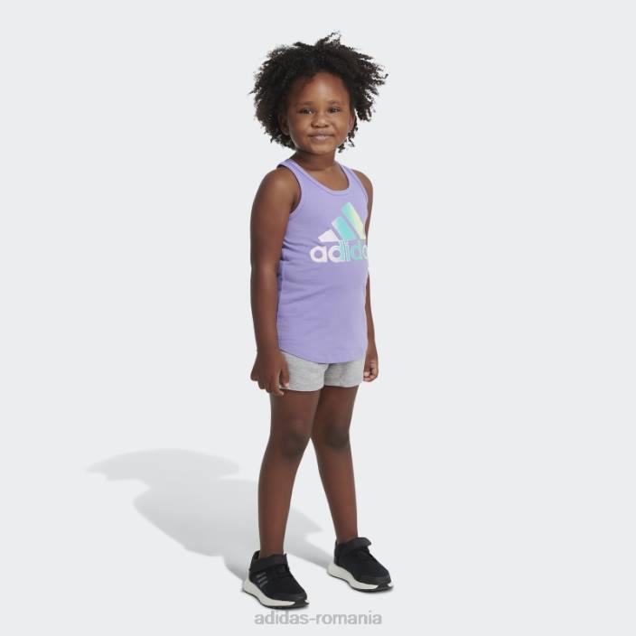 Adidas tank ft short set chi violet deschis adidas copii violet deschis 2JBN25452