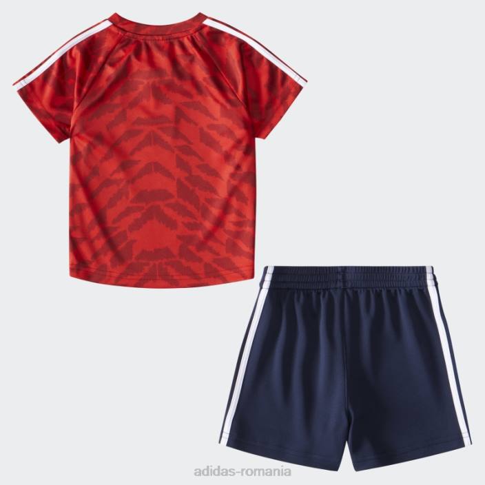 Adidas tricou de fotbal scarlet ib set scurt adidas copii stacojiu 2JBN25173