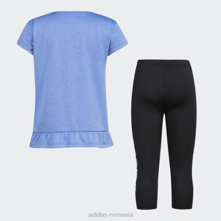 Adidas blue mel tee capri tight set copii albastru 2JBN25558