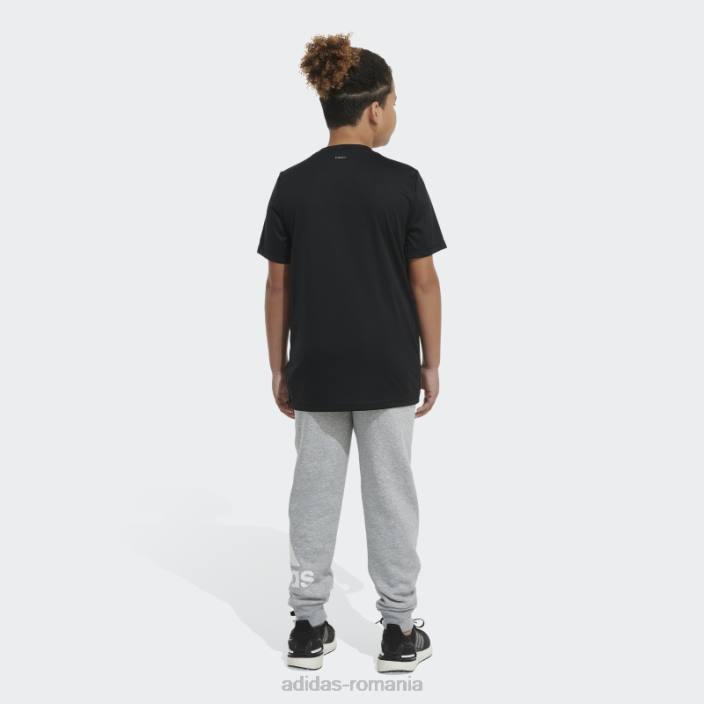 Adidas ess flc htr bos jogger mediu gri copii gri mediu 2JBN25267