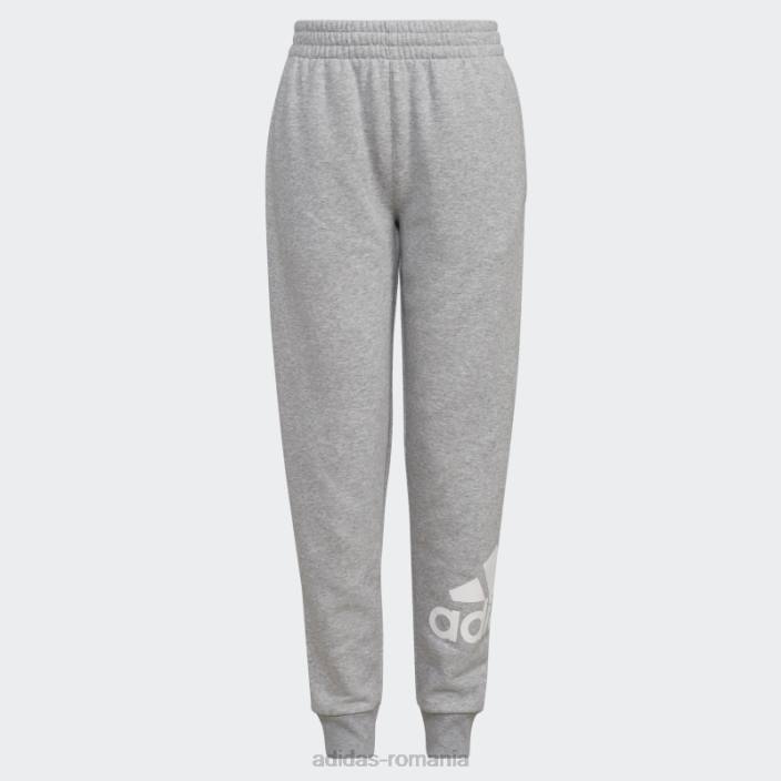 Adidas ess flc htr bos jogger mediu gri copii gri mediu 2JBN25267