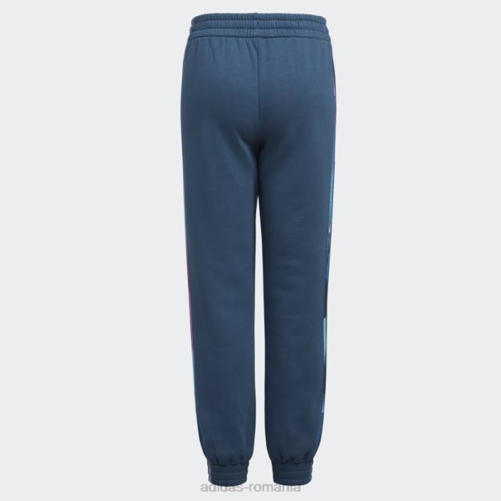 Adidas pantaloni de jogger din lână cu dungi cu imprimeu oțel copii oţel 2JBN25550