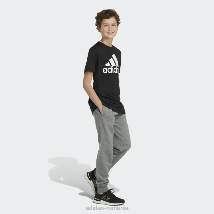 Adidas pantaloni de jogging din bumbac gri cărbune essentials adidas copii cărbune gri 2JBN25233
